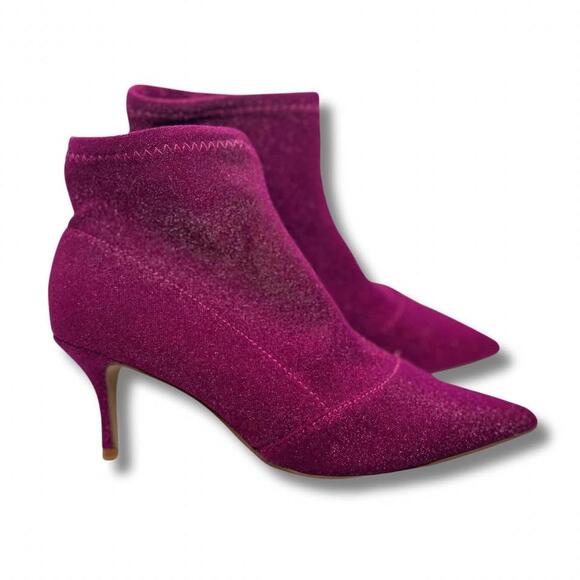 Charles by Charles David Glitter Sock Booties 8 - Picture 1 of 7